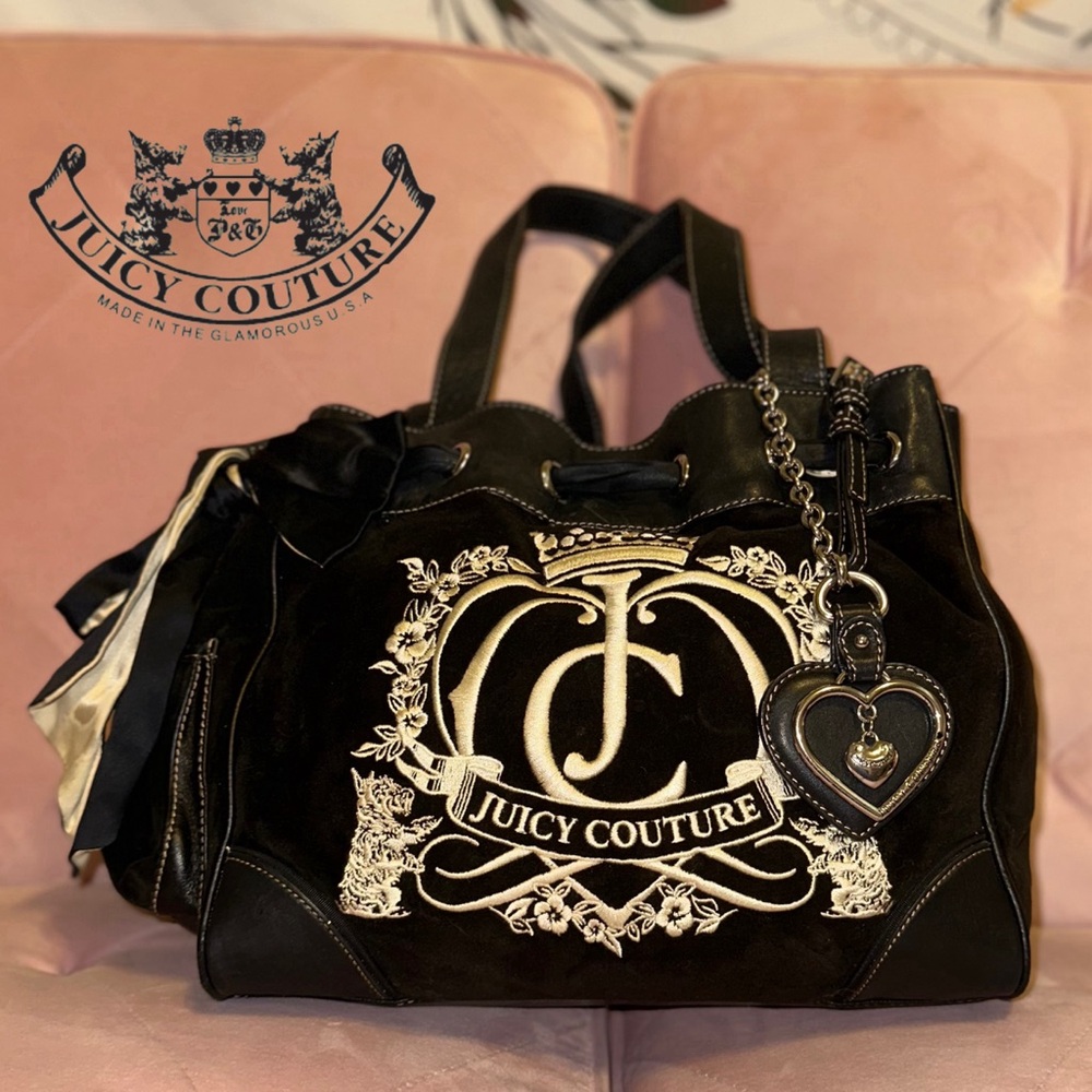 Juicy Couture Black/Brown Daydreamer purse/bag 🧸🖤